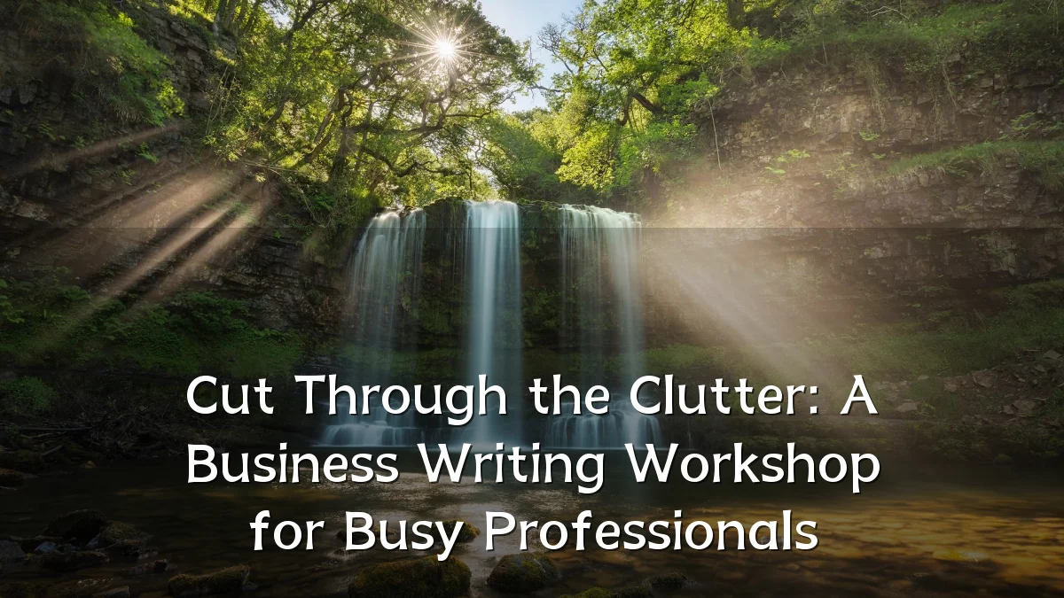 Cut Through the Clutter: A Business Writing Workshop for Busy Professionals