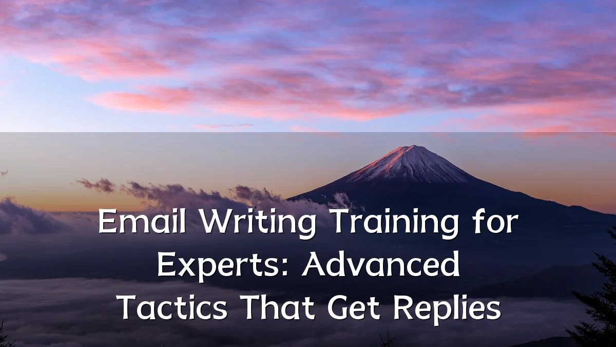 Email Writing Training for Experts: Advanced Tactics That Get Replies