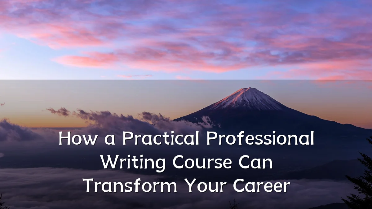 How a Practical Professional Writing Course Can Transform Your Career