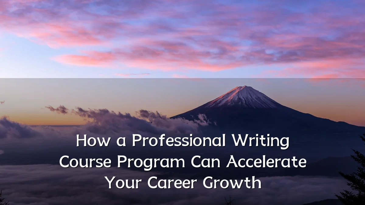 How a Professional Writing Course Program Can Accelerate Your Career Growth