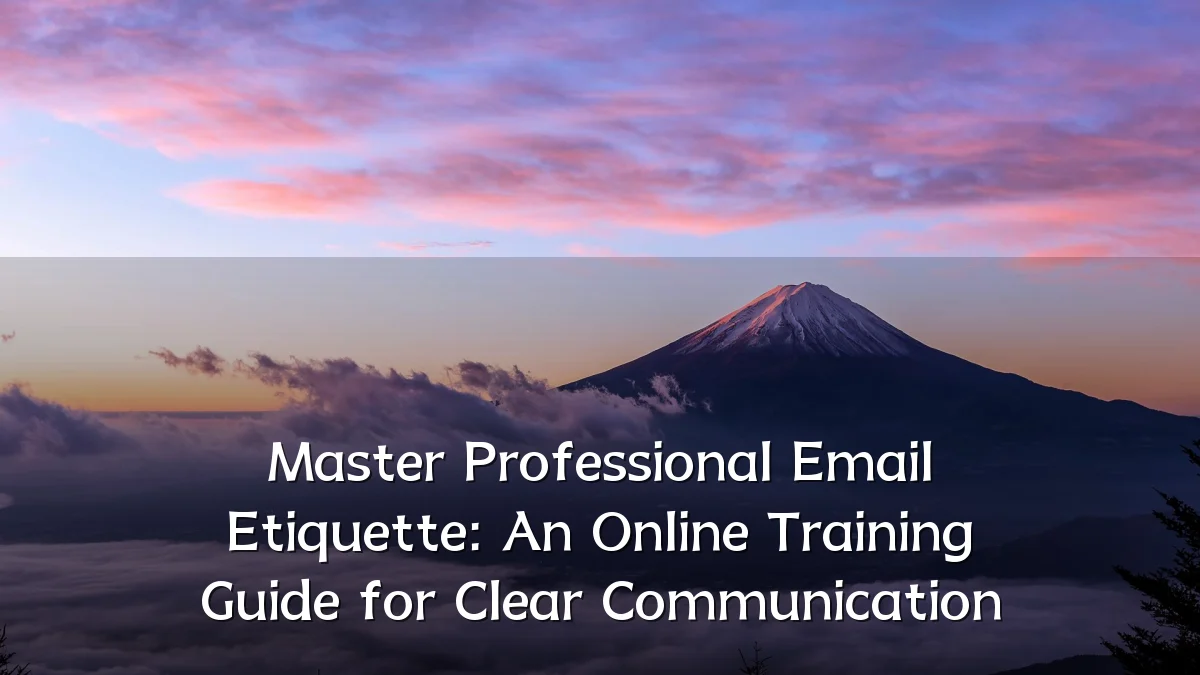 Master Professional Email Etiquette: An Online Training Guide for Clear Communication