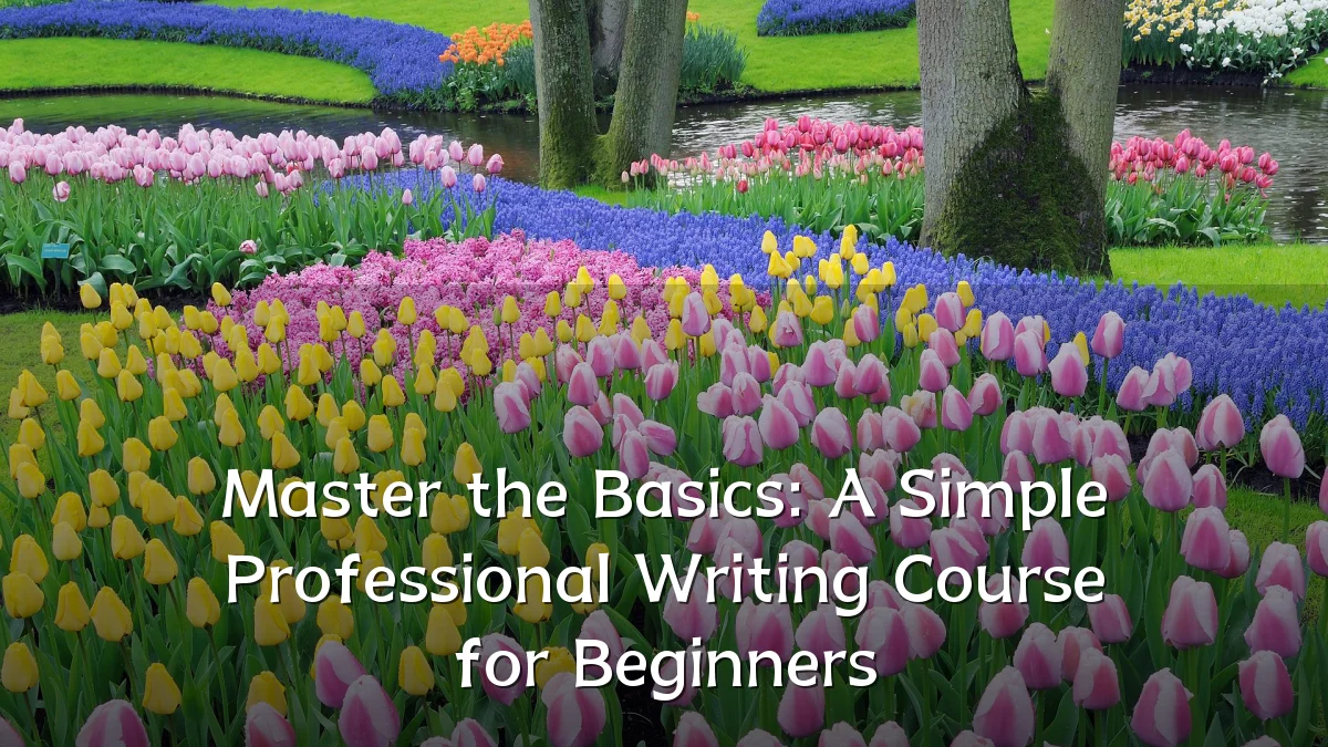 Master the Basics: A Simple Professional Writing Course for Beginners