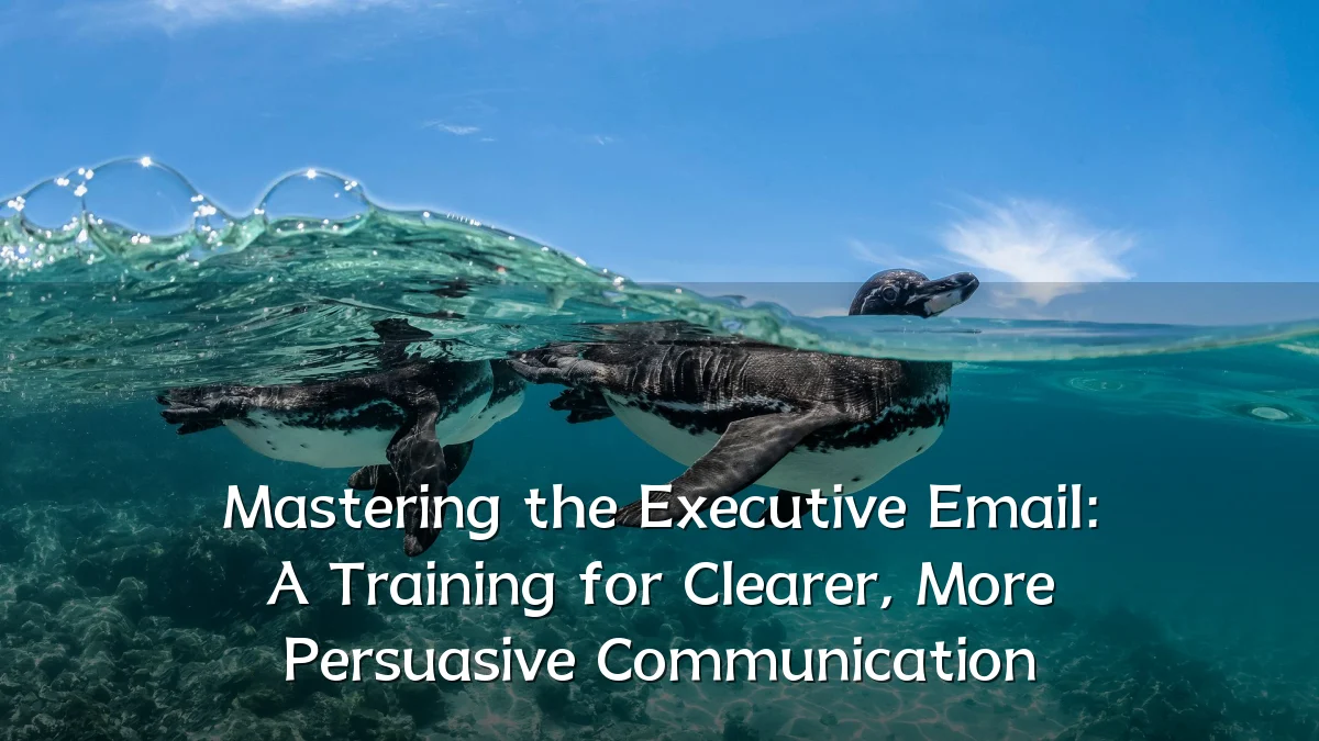 Mastering the Executive Email: A Training for Clearer, More Persuasive Communication