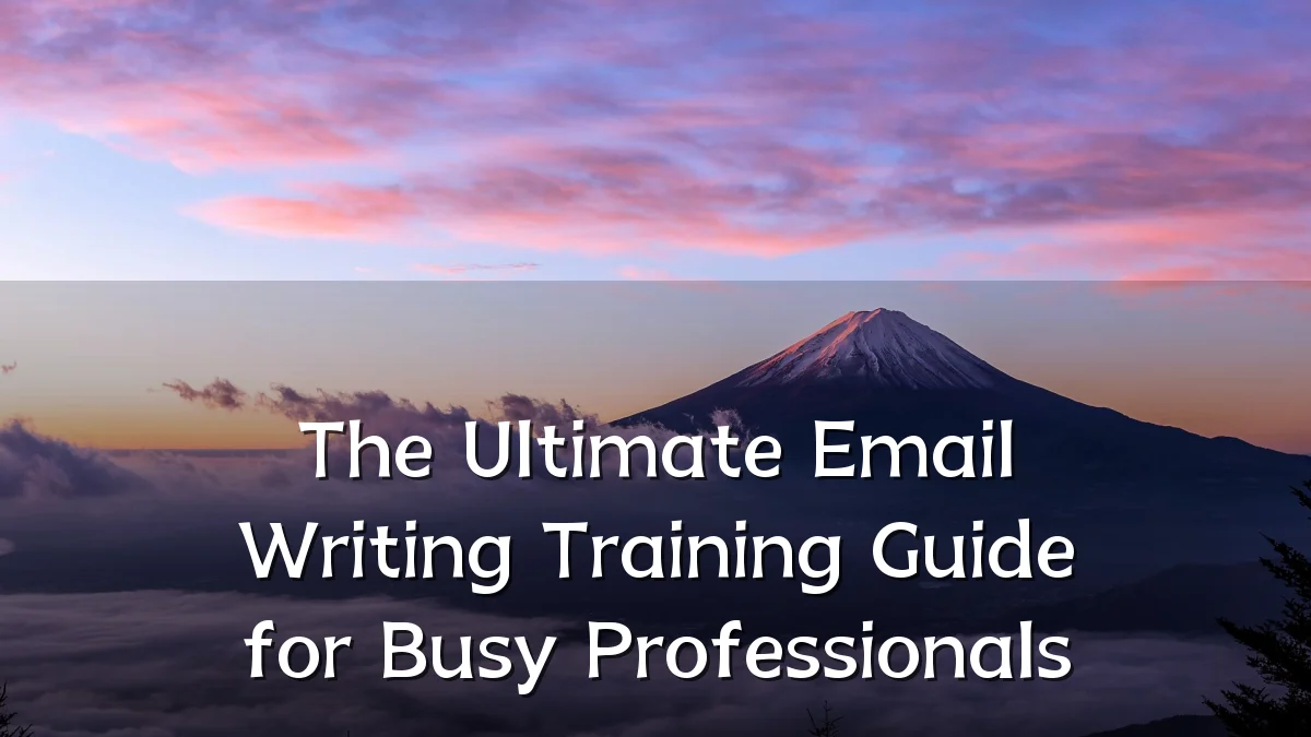The Ultimate Email Writing Training Guide for Busy Professionals
