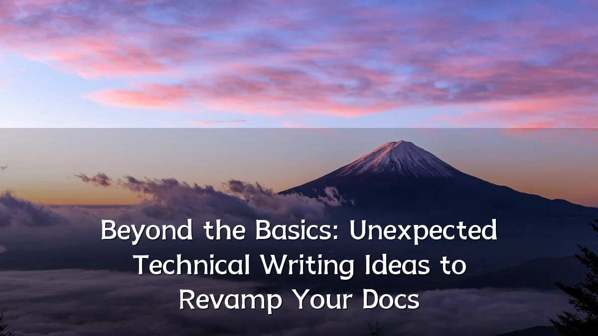 Beyond the Basics: Unexpected Technical Writing Ideas to Revamp Your Docs