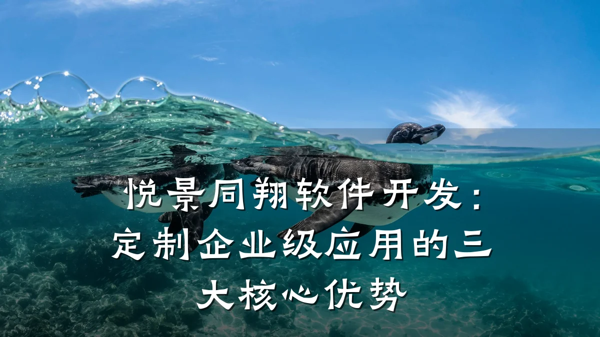 悦景同翔软件开发:定制企业级应用的三大核心优势